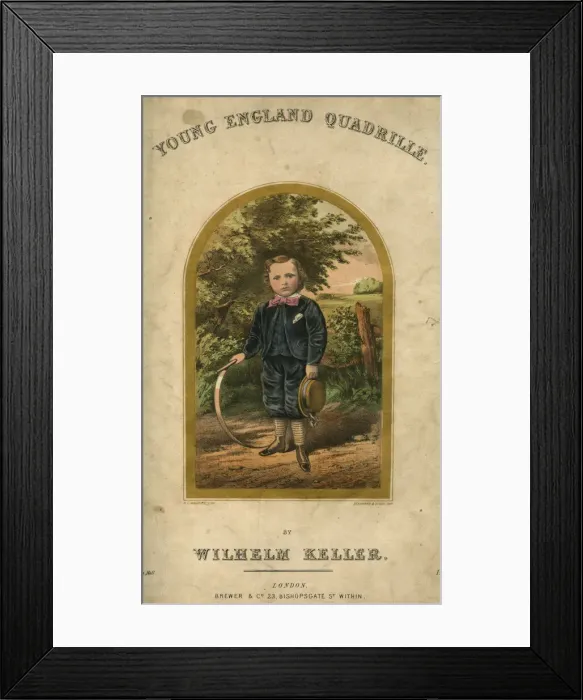 Framed Print : Music cover, Young England Quadrille Framed Print : Music cover, Young England Quadrille