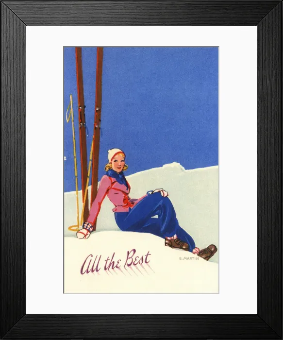 Framed Print : Greetings card, All the Best