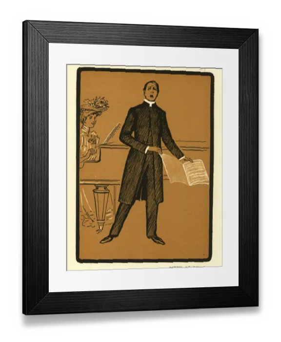 Framed Print : Some Clerical Types by John Kendal, Penny Readings Framed Print : Some Clerical Types by John Kendal, Penny Readings