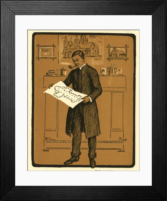 Framed Print : Some Clerical Types by John Kendal, The Master Builder Framed Print : Some Clerical Types by John Kendal, The Master Builder