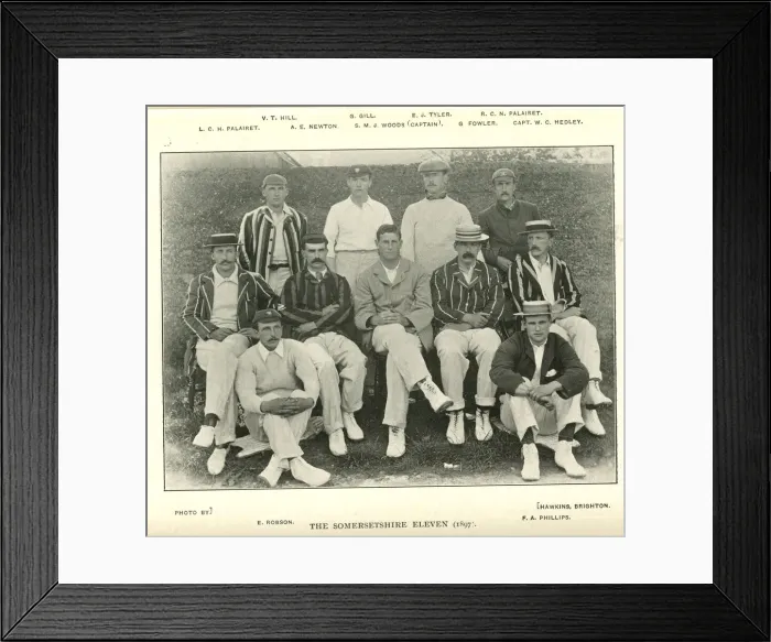 Framed Print : Somersetshire Cricket Team 1897 Framed Print : Somersetshire Cricket Team 1897