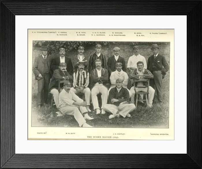 Framed Print : Sussex Cricket Team 1897 Framed Print : Sussex Cricket Team 1897
