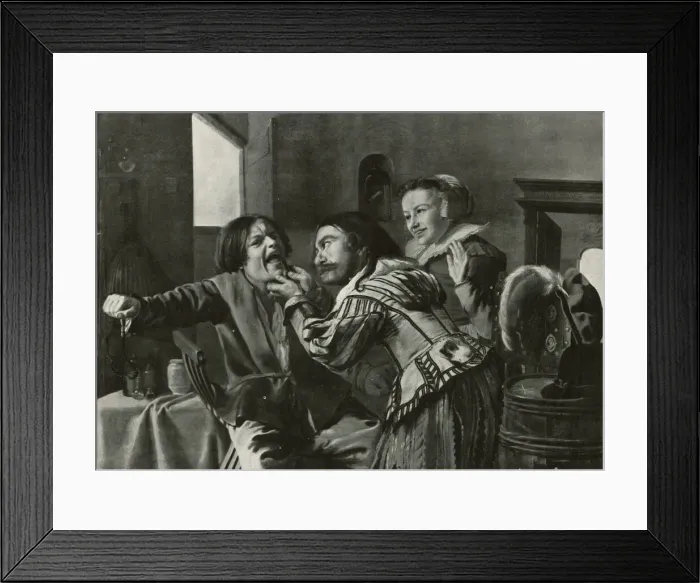 Framed Print : The Dentist by J M Molenaer Framed Print : The Dentist by J M Molenaer