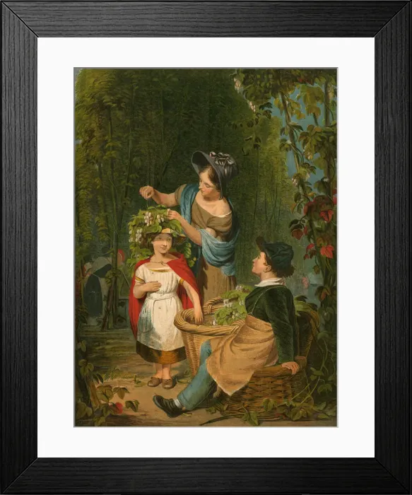 Framed Print : The Hop-Garland Framed Print : The Hop-Garland