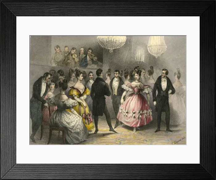 Framed Print : The Illustrious Women of France - At the Ball Framed Print : The Illustrious Women of France - At the Ball
