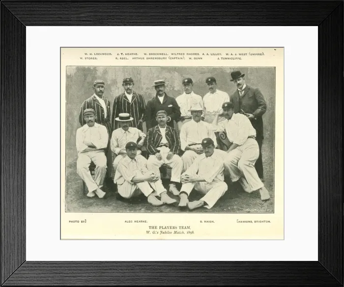 Framed Print : W G Graces Jubilee Match, Lord s, 1898 Framed Print : W G Graces Jubilee Match, Lord s, 1898