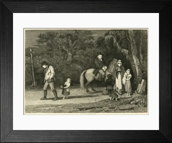 Framed Print : The Ruined Family by E V Rippingille Framed Print : The Ruined Family by E V Rippingille