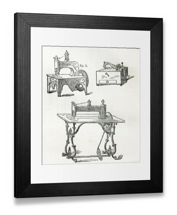 Framed Print : An early sewing machine Framed Print : An early sewing machine
