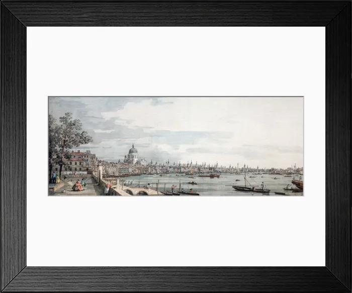 Framed Print : View of the City from Somerset House Gardens, London Framed Print : View of the City from Somerset House Gardens, London
