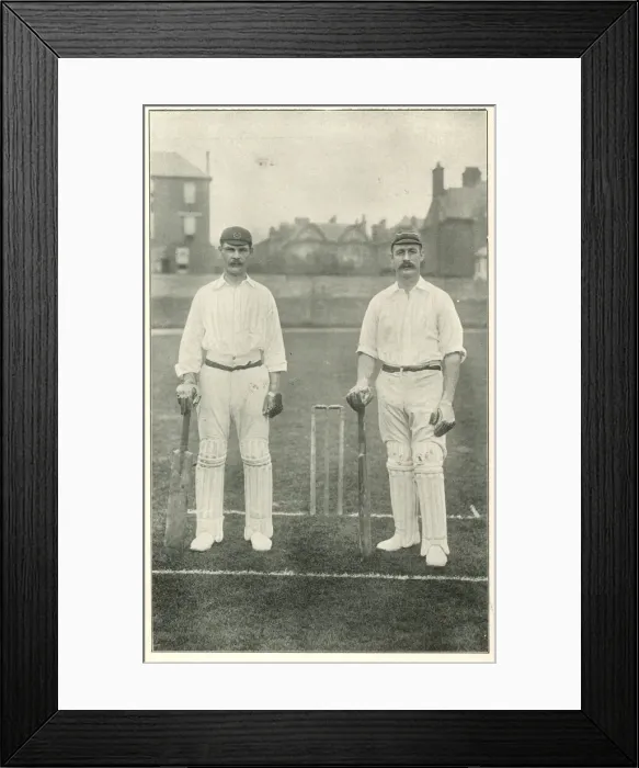 Framed Print : Wrathall and Board, cricketers Framed Print : Wrathall and Board, cricketers