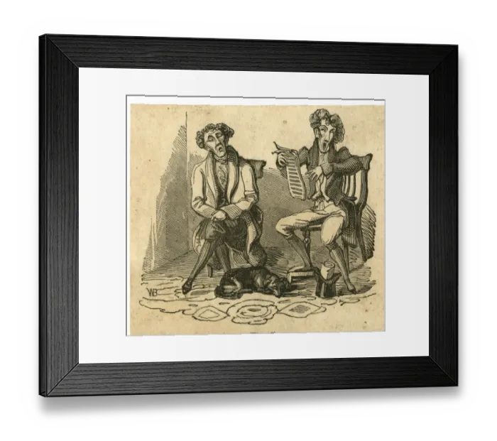 Framed Print : Cartoon, The Composer Framed Print : Cartoon, The Composer