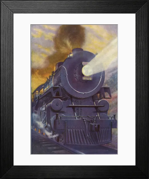 Framed Print : Train of the Canadian Railways Framed Print : Train of the Canadian Railways