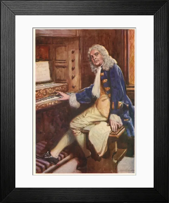 Framed Print : Handel composing the Hallelujah Chorus Framed Print : Handel composing the Hallelujah Chorus