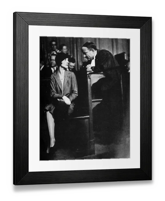 Framed Print : Alice de Janze in court after shooting Raymond de Trafford Framed Print : Alice de Janze in court after shooting Raymond de Trafford