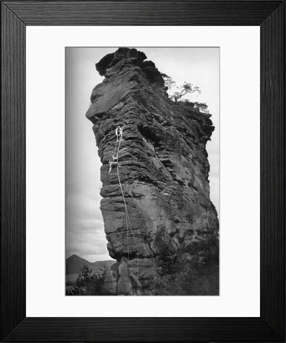 Framed Print : Climbing the Geyenstein, Saxony Framed Print : Climbing the Geyenstein, Saxony
