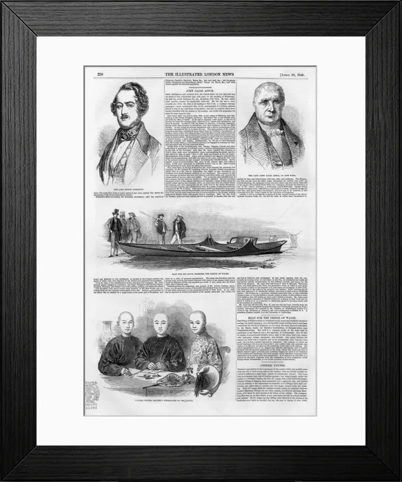 Framed Print : Page from Illustrated London News 22 April 1848 Framed Print : Page from Illustrated London News 22 April 1848