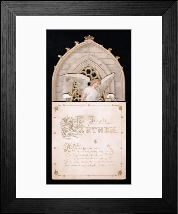 Framed Print : Christmas card in the shape of a gothic arch Framed Print : Christmas card in the shape of a gothic arch