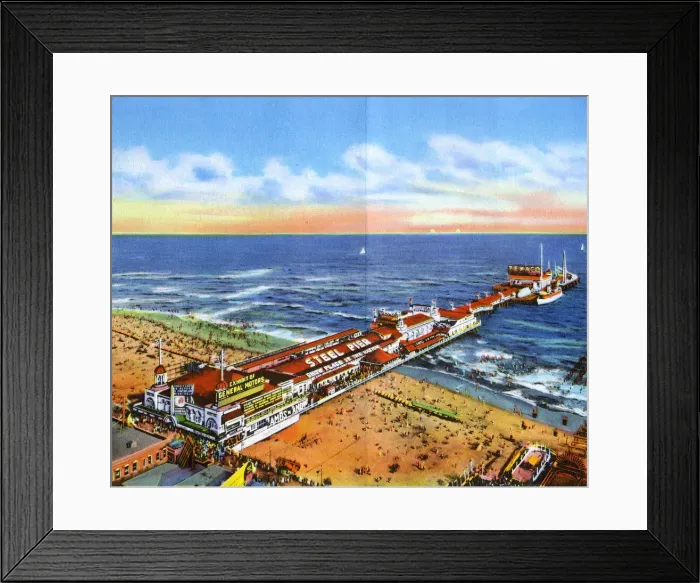 Framed Print : Atlantic City Steel Pier, New Jersey Framed Print : Atlantic City Steel Pier, New Jersey