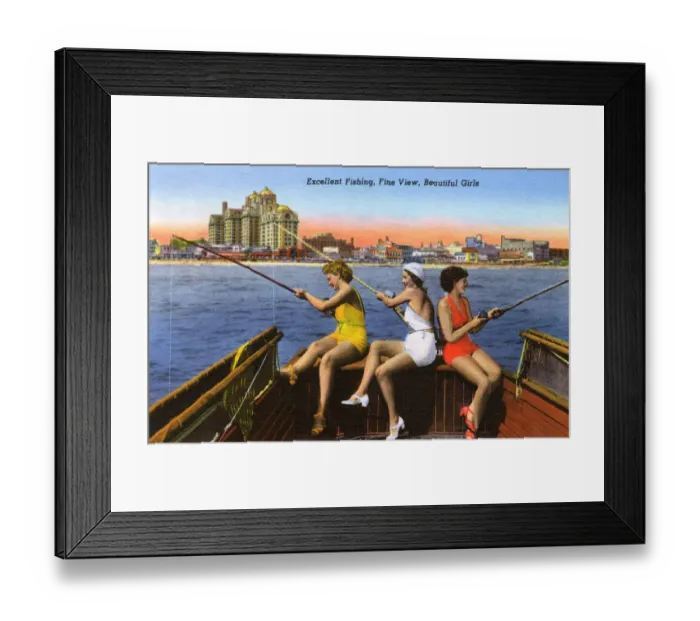 Framed Print : View of Atlantic City, New Jersey Framed Print : View of Atlantic City, New Jersey
