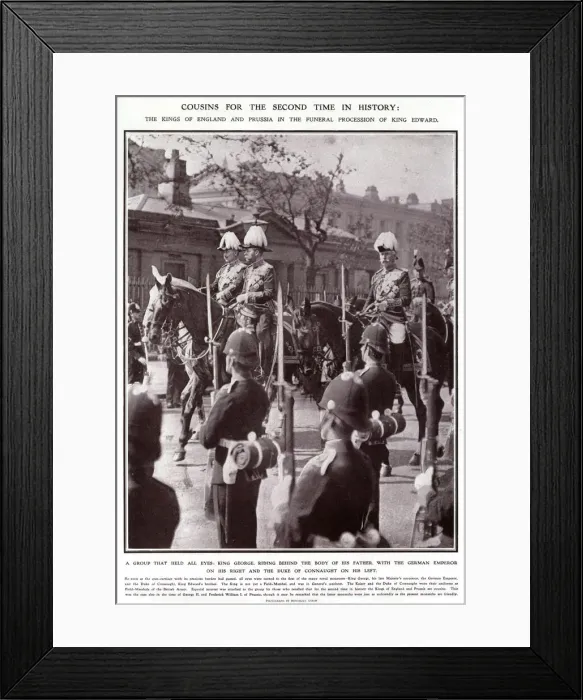 Framed Print : Funeral procession of King Edward VII 1910 Framed Print : Funeral procession of King Edward VII 1910
