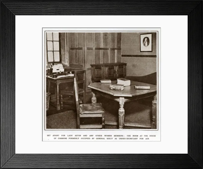 Framed Print : Women members room at the House of Commons