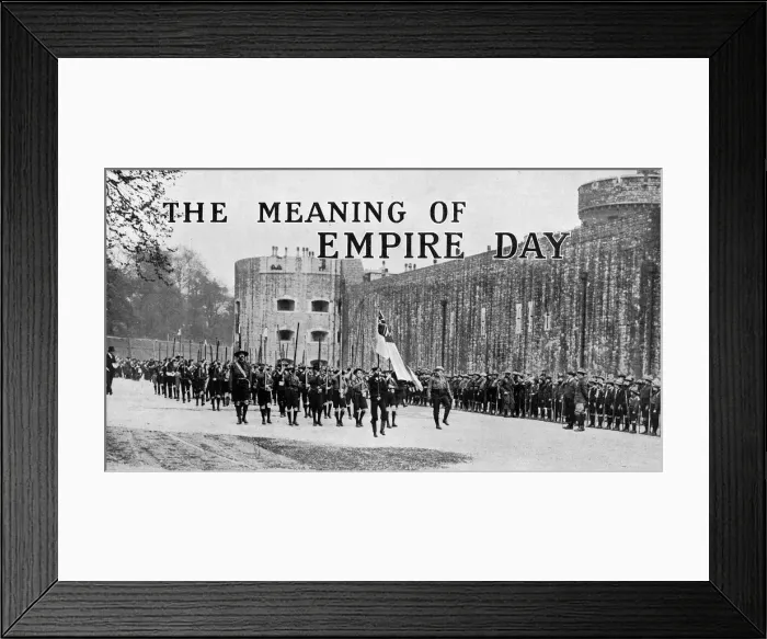 Framed Print : Empire Day - Union Jack sent from England to Australia Framed Print : Empire Day - Union Jack sent from England to Australia