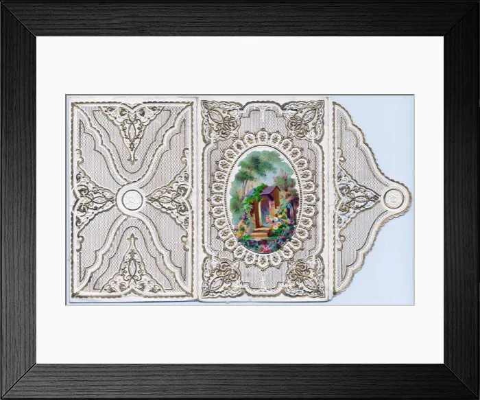 Framed Print : Summer scene on a Christmas and New Year card Framed Print : Summer scene on a Christmas and New Year card
