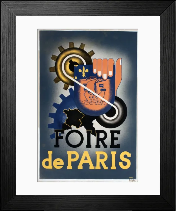 Framed Print : Poster, Foire de Paris, Paris Fair Framed Print : Poster, Foire de Paris, Paris Fair