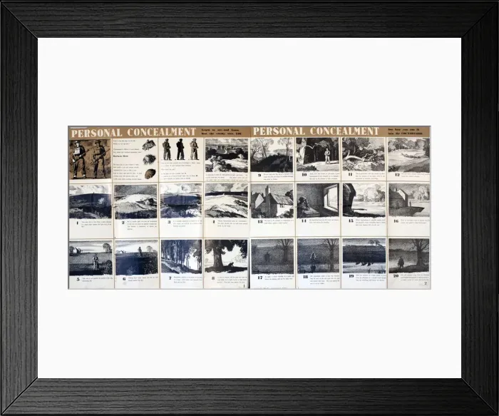 Framed Print : Poster, Personal Concealment, WW2