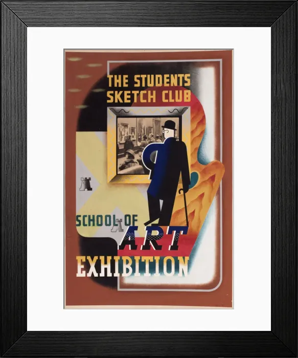 Framed Print : Poster, City of Plymouth School of Art, Exhibition Framed Print : Poster, City of Plymouth School of Art, Exhibition