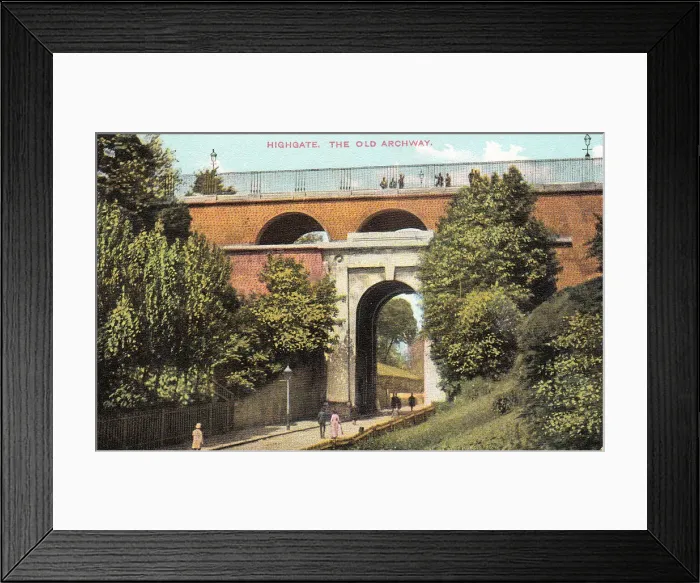 Framed Print : Highgate Archway, Highgate, North London Framed Print : Highgate Archway, Highgate, North London