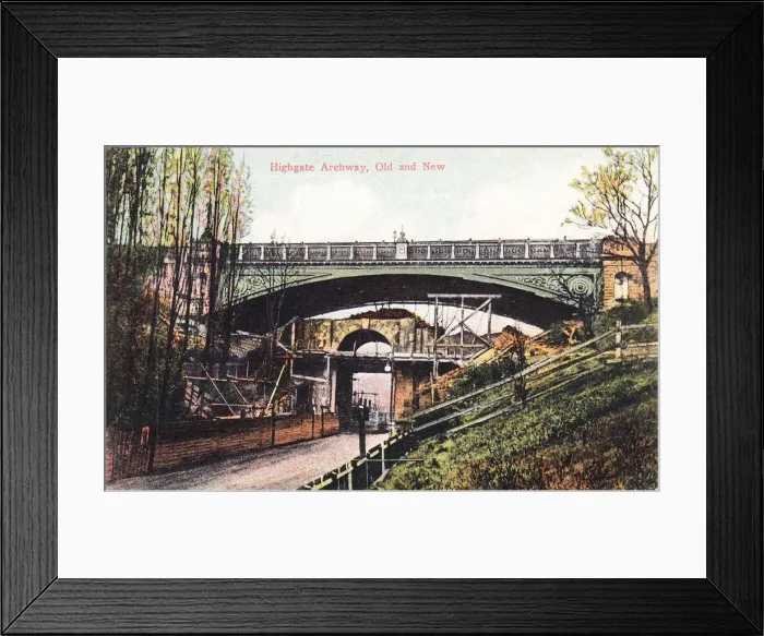 Framed Print : Highgate Archway, Highgate, North London Framed Print : Highgate Archway, Highgate, North London