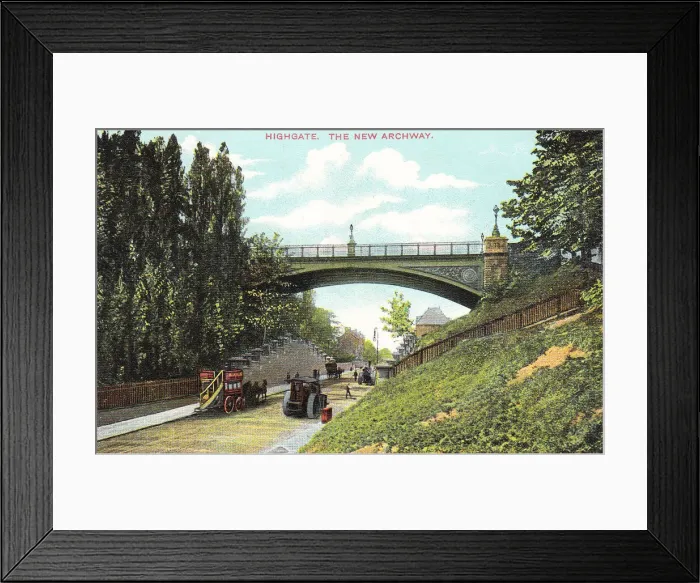 Framed Print : Highgate Archway, Highgate, North London Framed Print : Highgate Archway, Highgate, North London