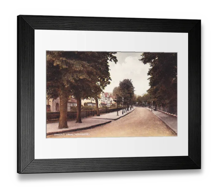 Framed Print : Swains Lane, Highgate, North London Framed Print : Swains Lane, Highgate, North London