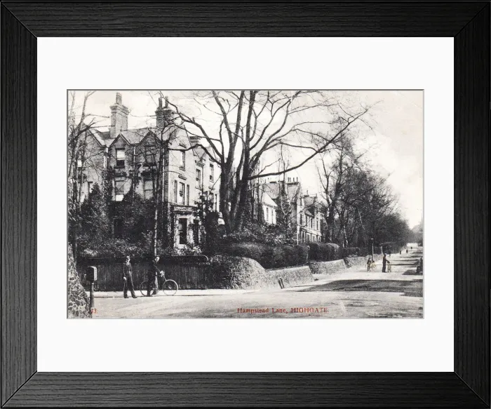 Framed Print : Hampstead Lane, Highgate, North London Framed Print : Hampstead Lane, Highgate, North London