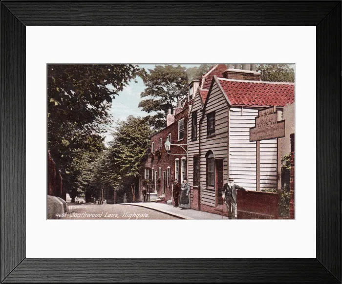 Framed Print : Southwood Lane, Highgate, North London Framed Print : Southwood Lane, Highgate, North London