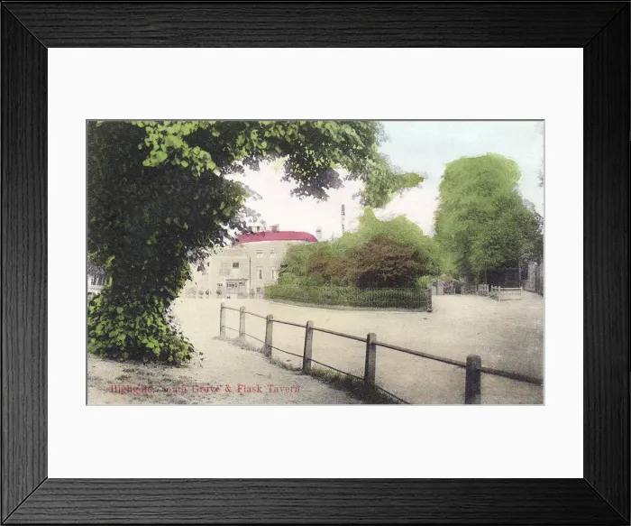 Framed Print : South Grove and Flask Tavern, Highgate, North London Framed Print : South Grove and Flask Tavern, Highgate, North London