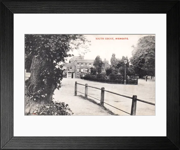 Framed Print : South Grove and Flask Tavern, Highgate, North London Framed Print : South Grove and Flask Tavern, Highgate, North London
