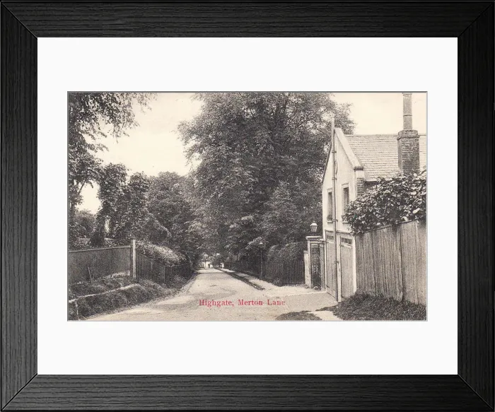 Framed Print : Merton Lane, Highgate, North London Framed Print : Merton Lane, Highgate, North London