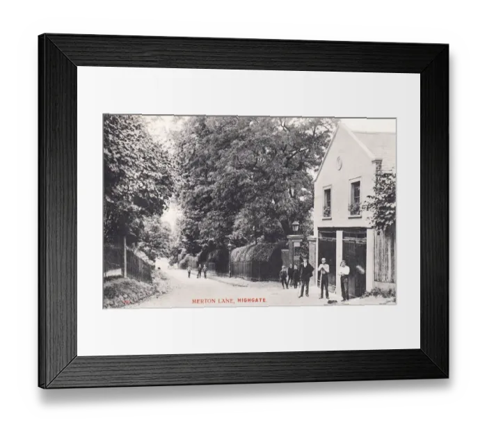 Framed Print : Merton Lane, Highgate, North London Framed Print : Merton Lane, Highgate, North London