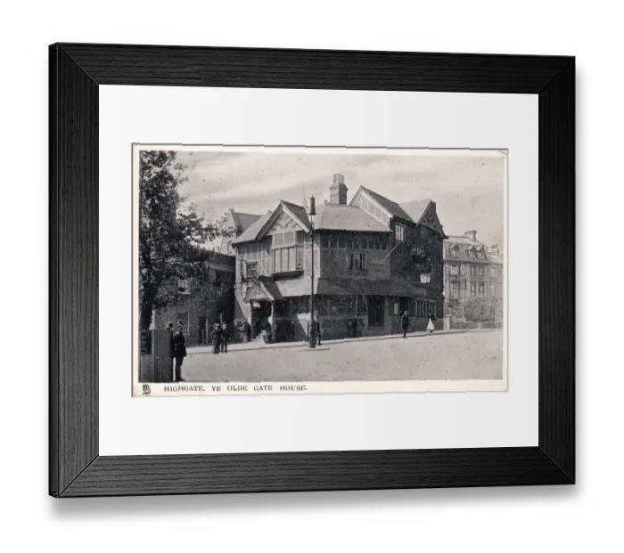 Framed Print : Ye Olde Gate House, Highgate, North London Framed Print : Ye Olde Gate House, Highgate, North London