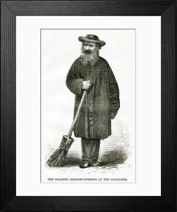 Framed Print : Crossing-sweeper Framed Print : Crossing-sweeper