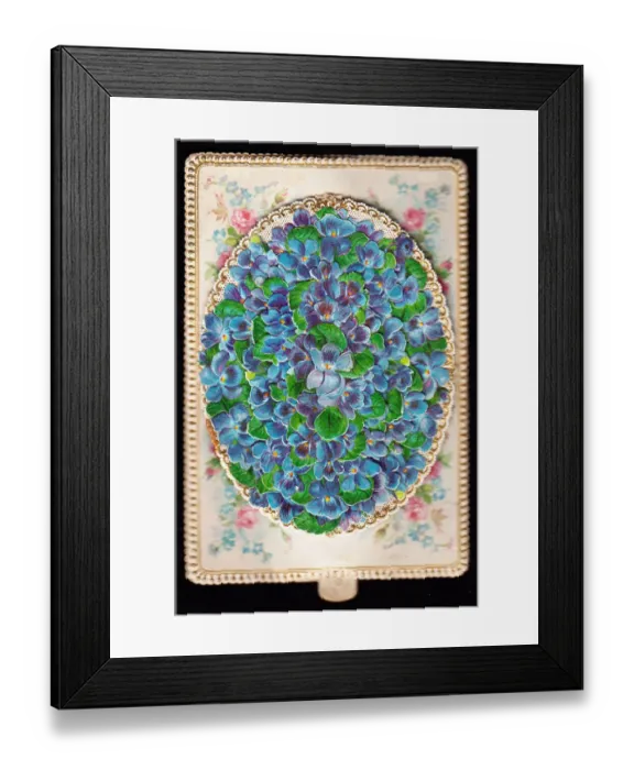 Framed Print : Blue forgetmenots on a greetings card Framed Print : Blue forgetmenots on a greetings card