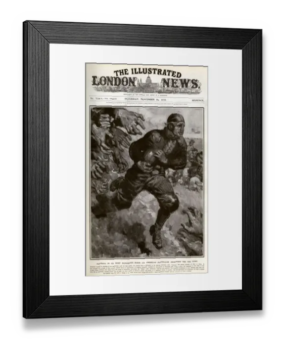 Framed Print : American football at the Crystal Palace, 1910 Framed Print : American football at the Crystal Palace, 1910