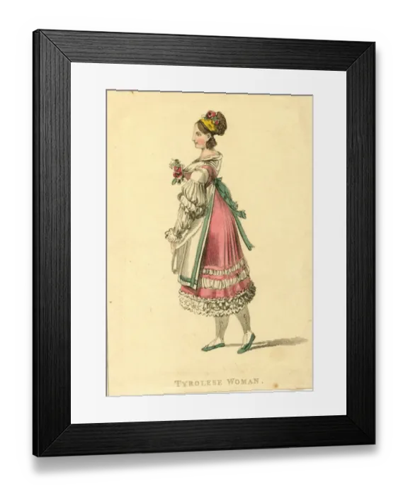 Framed Print : Tyrolese woman Framed Print : Tyrolese woman