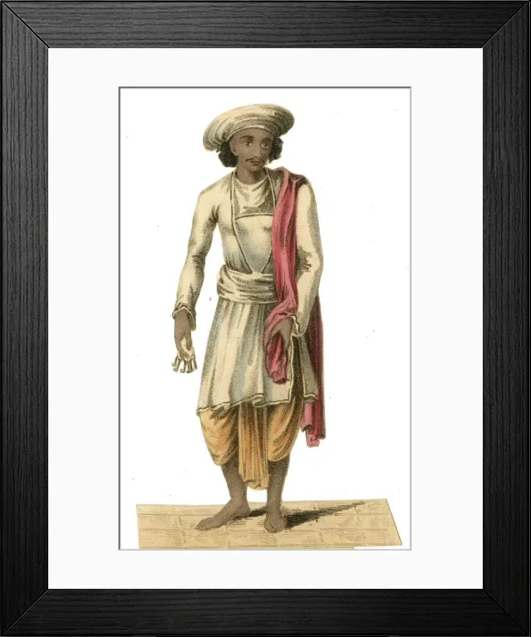 Framed Print : Indian Barburdar or Steward Framed Print : Indian Barburdar or Steward