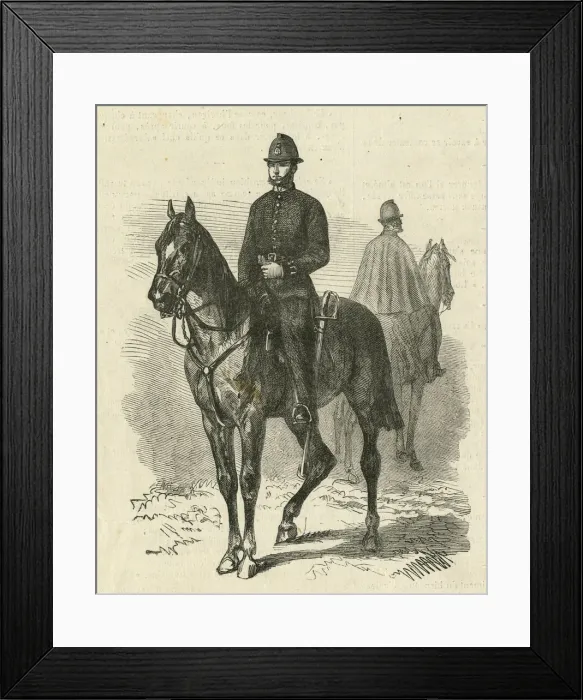 Framed Print : London policemen on horseback Framed Print : London policemen on horseback