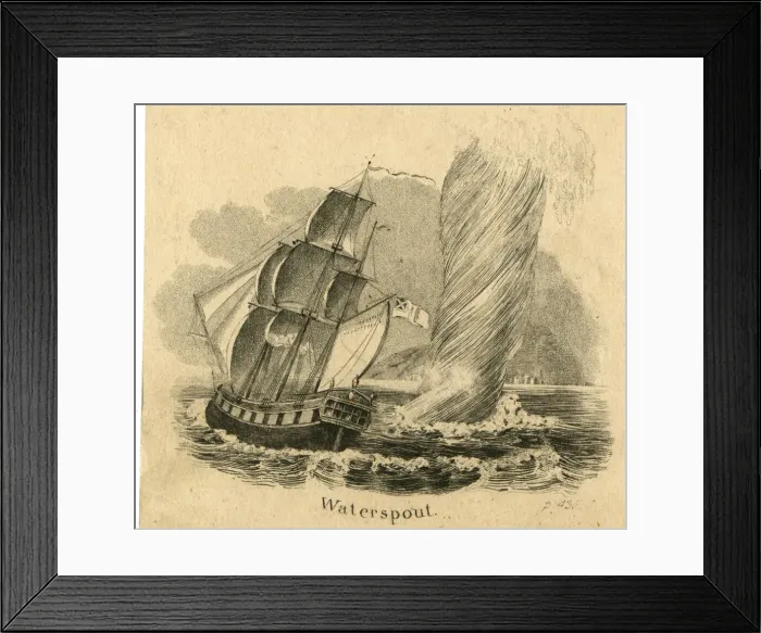 Framed Print : Waterspout near a ship Framed Print : Waterspout near a ship