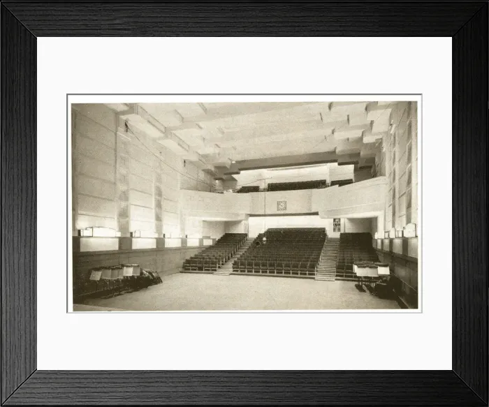 Framed Print : BBC Broadcasting House, Concert Hall from stage Framed Print : BBC Broadcasting House, Concert Hall from stage