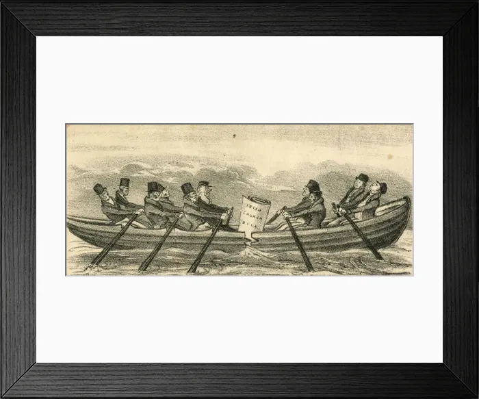 Framed Print : Cartoon, The Irish Church Bill, 1833 Framed Print : Cartoon, The Irish Church Bill, 1833
